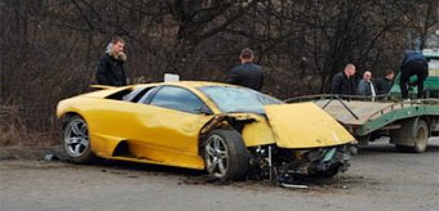 На Украине разбили Lamborghini Кахи Каладзе