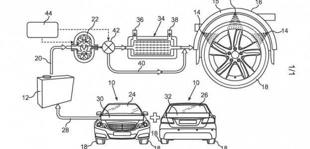 Mercedes-Benz запатентовал систему охлаждения шин