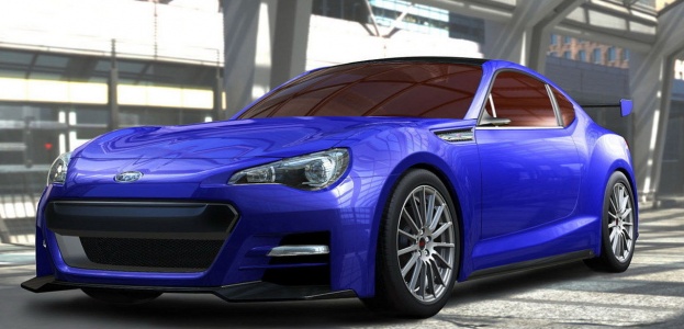 Концептуальная версия спорткара Subaru BRZ STI  показана в Лос-Анджелесе