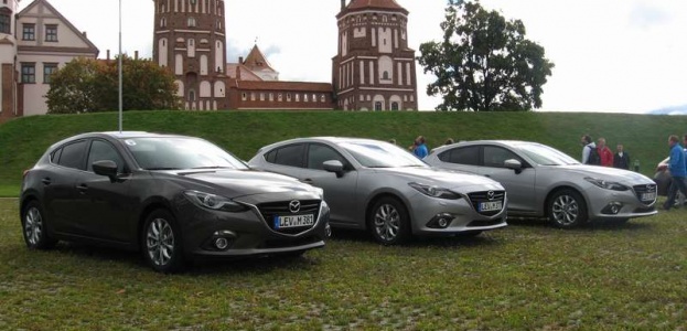 Новая Mazda 3 в Беларуси … правда пока только проездом