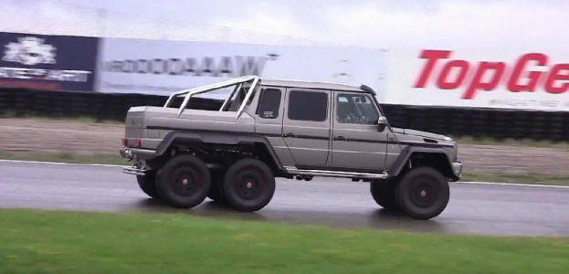 Mercedes-Benz G63 AMG с приводом 6х6 на трассе Zandvoort (видео)