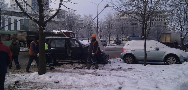 Из-за аварии на Сурганова было остановлено движение троллейбусов