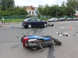 В Гродно недавно получивший права водитель Опеля сбил скутериста (фото, видео)