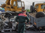 Возле станции метро «Автозаводская» легковушка попала под пресс из КАМАЗа и МАЗа (фото, видео)